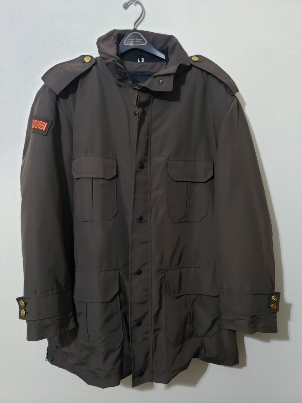 Flying Cross San Francisco Muni operator jacket, dark brown, size XXL-R
